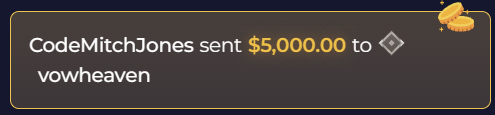 MitchJonez's tweet photo. @VowHeaven grats you won 5k! https://t.co/2HgV9Aq4fs