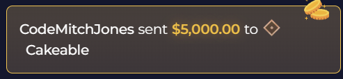 MitchJonez's tweet photo. @Cakeable1 grats you won 5k! https://t.co/FI049QwPSn