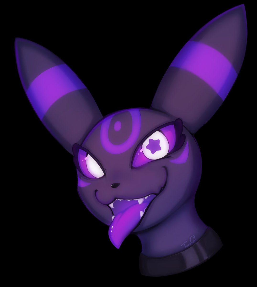 ThatTamiCat's tweet photo. trying a new render style enjoy my freaky ghost type umbreon (new pfp)

also wtf are backgrounds https://t.co/YZiquUj5dH