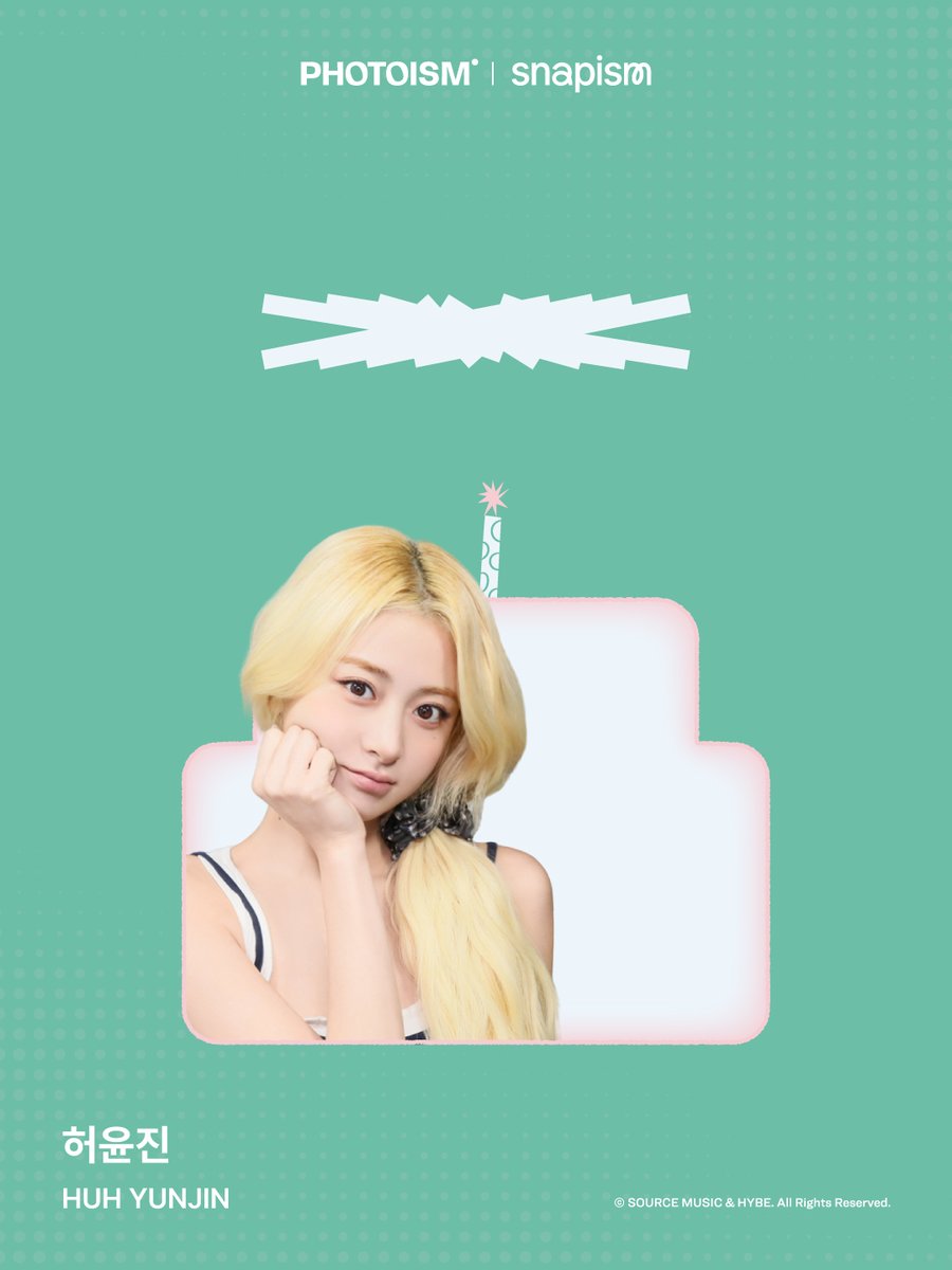 PhotoismJP's tweet photo. PHOTOISM with HUH YUNJIN
ARTIST FRAME & snapism OPEN !

「HUH YUNJIN」の誕生日を記念してのアーティストフレームとsnapismがオープンいたします。

📅 10月08日(木) ~
* 終了のお知らせまでご利用いただけます。

※ 「Gap Factory Store ユニバーサル・シティウォーク大阪店」を除く、Photoism全店舗で撮影をお楽しみいただけます！
※ snapismはPhotoismの一部店舗内に設置されております。下記店舗にてご利用いただけます。 
📍原宿竹下通り店
📍渋谷センター街店
📍PLAY 新大久保店

ONLY IN PHOTOISM