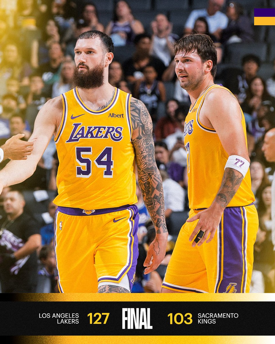 Lakers's tweet photo. Feels good to be back 💪 https://t.co/nBk5BZ1t1U