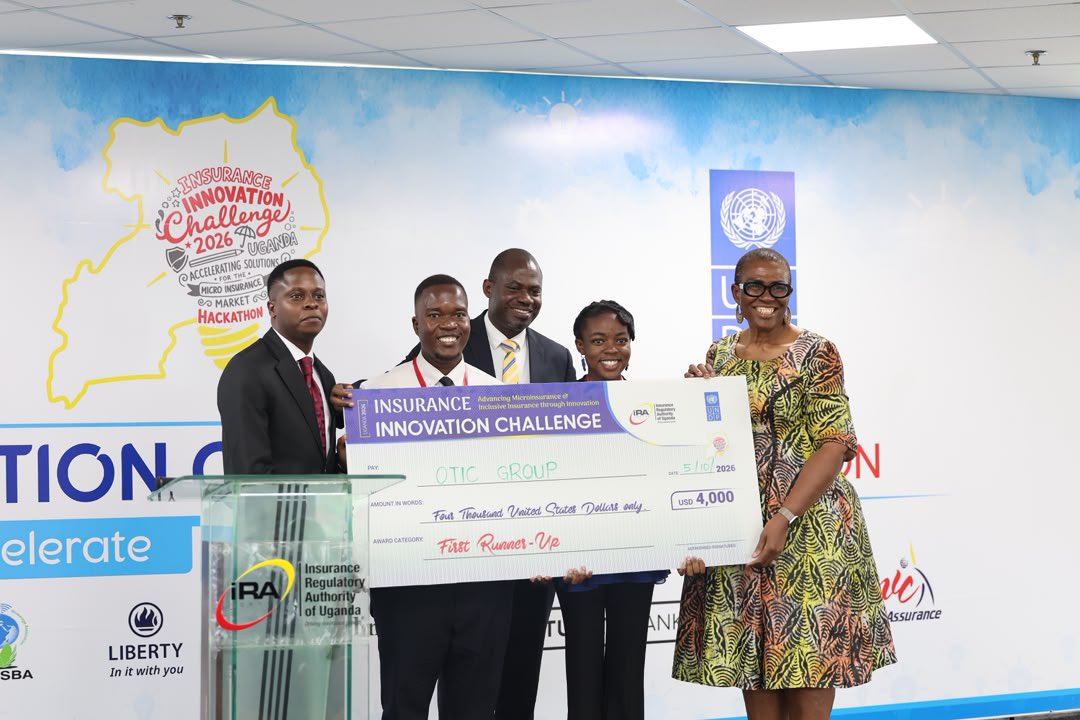 UNDPUganda's tweet photo. @m_omulimisa emerged as the overall winner of the 2026 Insurance Innovation Challenge and received $10,000. @OticGroup was named first runner-up receiving $4,000, and the eight other finalists each received $600.🏆

Across five intense days of mentorship and refinement, these teams tackled real-world challenges in insurance access. From agriculture and healthcare to transport and tech, their solutions highlighted how innovation builds lasting resilience.