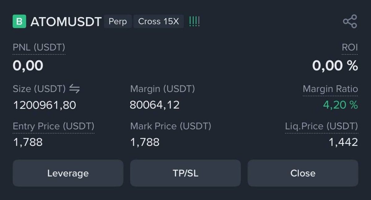 serrah_crypto's tweet photo. LONG $ATOM

Entry: 1.788

Targets: 1.806 / 1.840 / 1.872 / 1.988

Stop: 1.698

💸 Move SL to entry after TP1. https://t.co/8jWAhld6eg