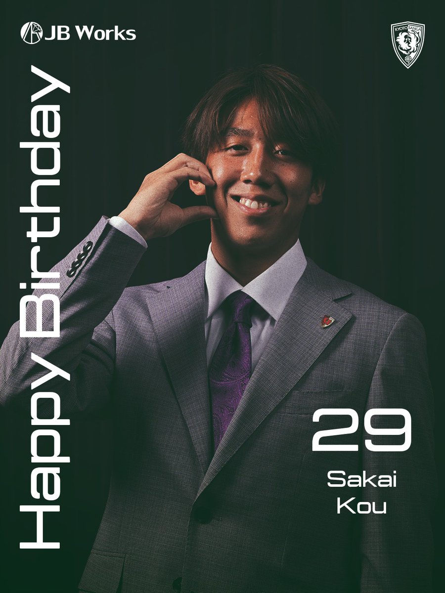 sangafc's tweet photo. 🎂HAPPY BIRTHDAY🎂
 
本日10月7日は #酒井滉生 選手の19歳の誕生日です🎉
コウ、お誕生日おめでとう😊
 
#sanga #京都サンガ
@JBWorksInc1 https://t.co/LLpZkZJGXl