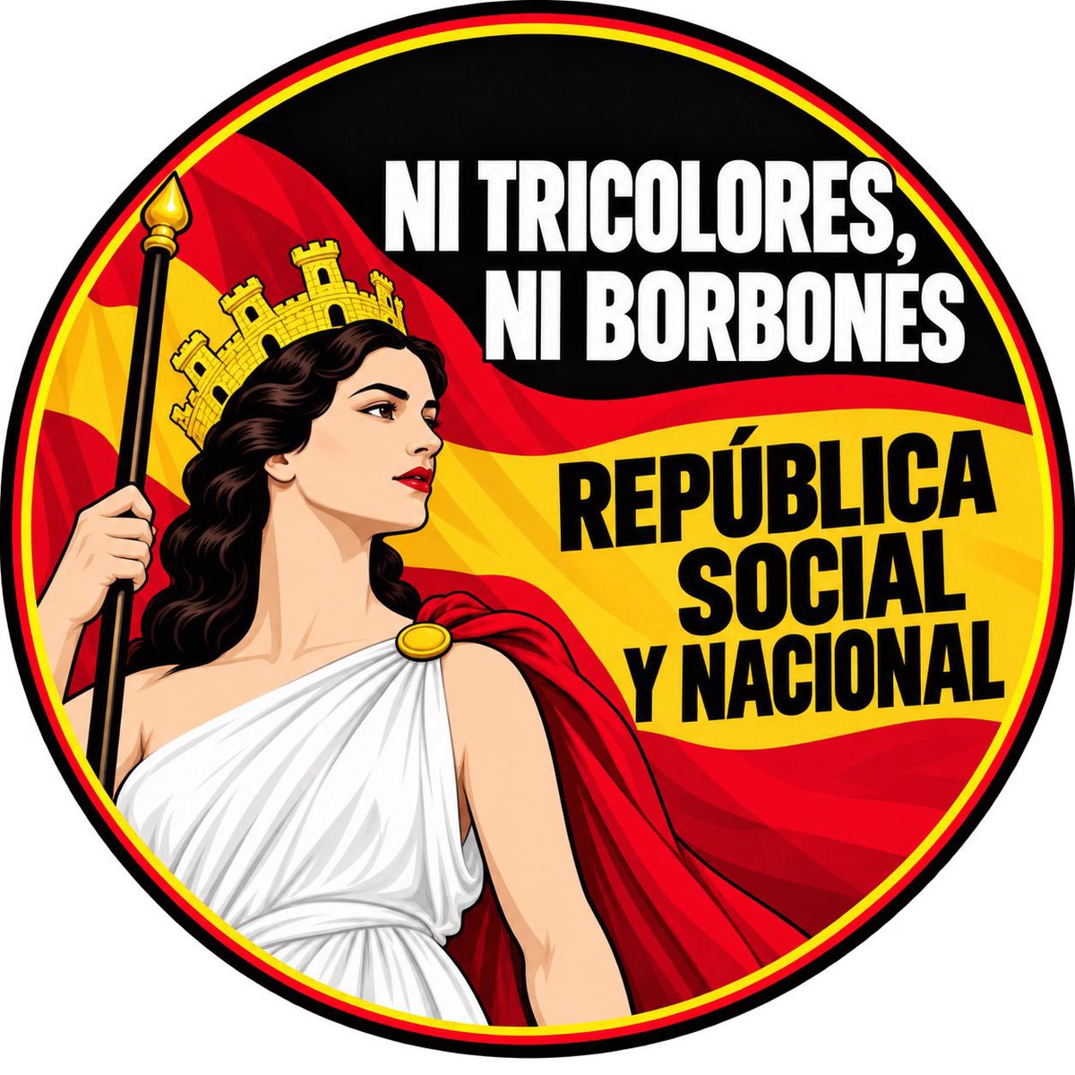 FanaticJONS's tweet photo. Buenos dias y vamos a por el Martes, que las paguitas no se Dan solas.

¡Por una REPÚBLICA  NACIONAL SINDICALISTA!

🟥⬛️🟥✋🏻 https://t.co/VgVH54OocG