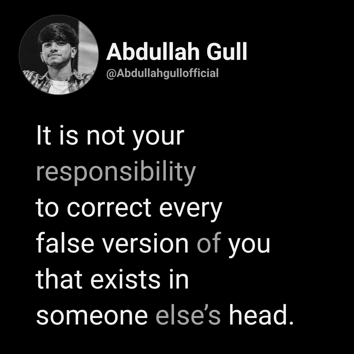 abdullahgulloff's tweet photo. Peace of mind > proving a point. Let them misunderstand. 👑✨
.
.
.
#InnerPeace #LetThem #MindsetShift #ProtectYourEnergy #GrowthMindset #SelfValue #Unbothered #Abdullahgull https://t.co/MxiTN63QGf
