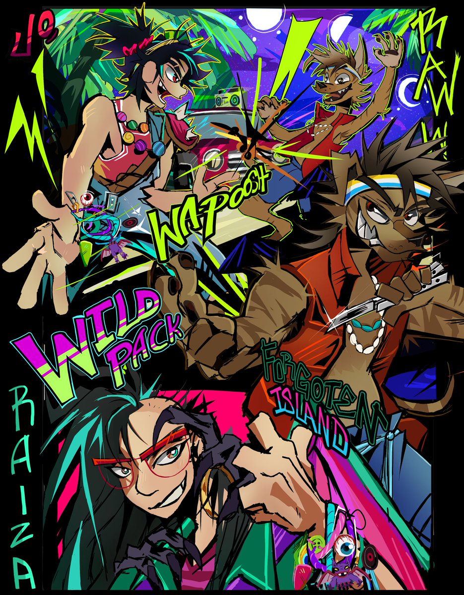 _Greizzy_'s tweet photo. #Forgottenisland #Raww #Furry #Raissa #Jo 

WILD PACK BABY , Its takes a few try´s to find the Radest composition but we got there 🌴✨🌌🌊💥‼️ https://t.co/T1bAAoxt1X