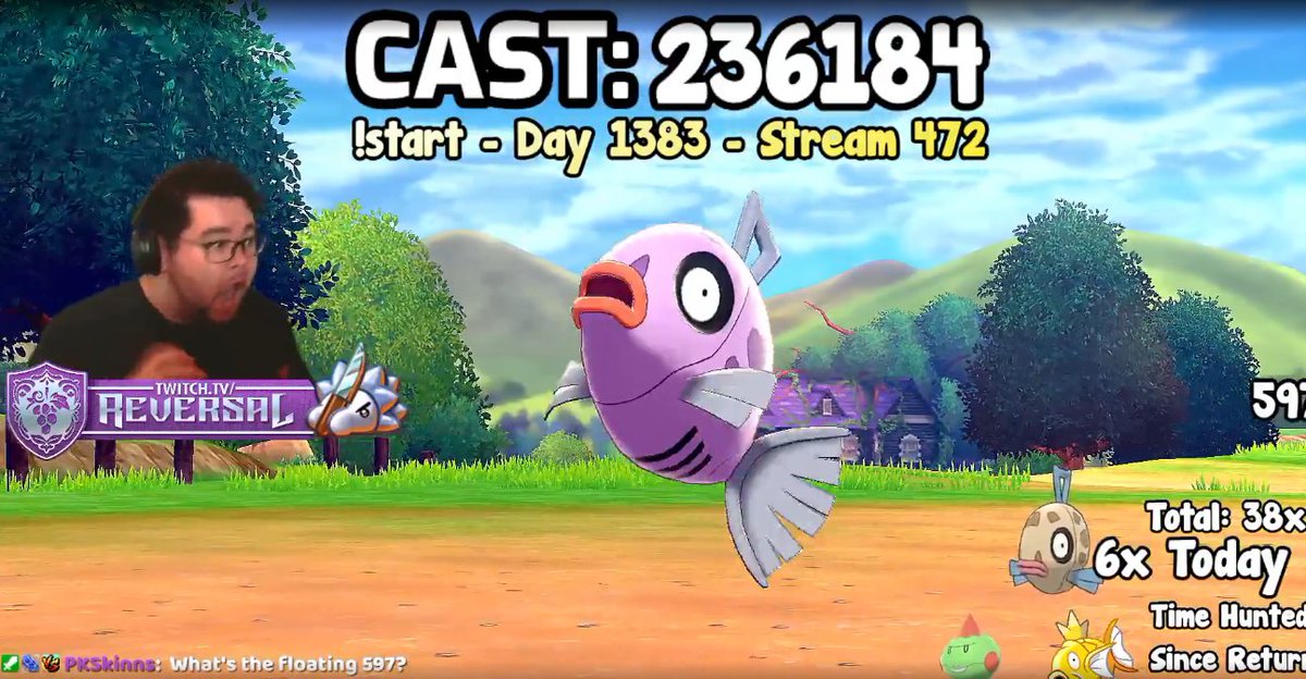 REVERSAL7x's tweet photo. That's cute.

It took me 236,184 Encounters and 1383 Days to find a Shiny Feebas in Pokémon Sword &amp; Shield. https://t.co/x8uYj5qcjH