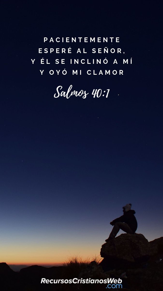 leticia250566's tweet photo. Buen Diaa Amada IGLESIA!
La VITAMINA para nuestra ALMA hoy es
PACIENTEMENTE estuve aguardando al Señor, y por fin inclinó a mí sus oídos, 
y escuchó benignamente mis Oraciones .

Salmo 40:1 https://t.co/NcHzKkGzus