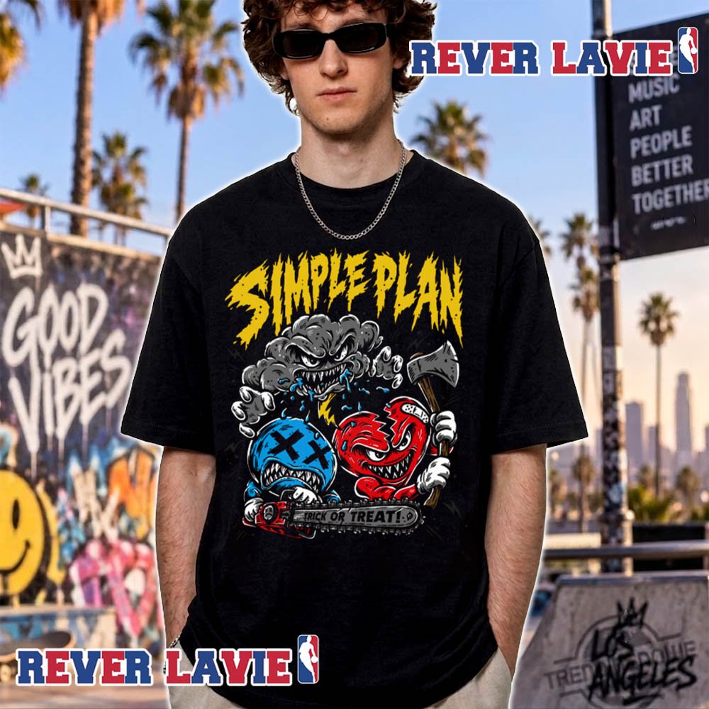 rever_lavie's tweet photo. Simple Plan 2026 Halloween Event Tee Trick Or Treat October 25 2026 Unisex T Shirt
#SimplePlan
Buy Here:
https://t.co/C1lHf4qZ6O https://t.co/Ck67b260oQ