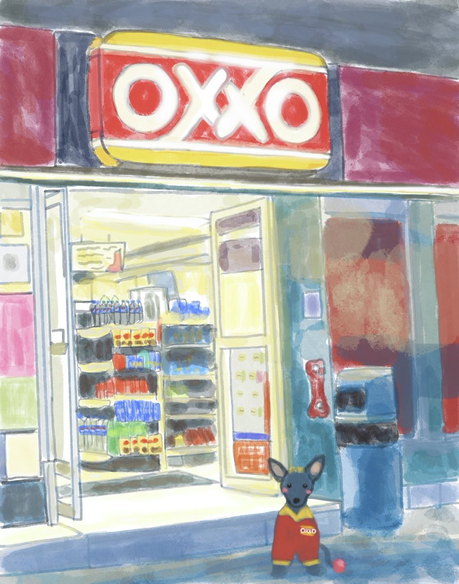 harukaze_illust's tweet photo. OXXO🇲🇽 https://t.co/iP6VZKwIkq