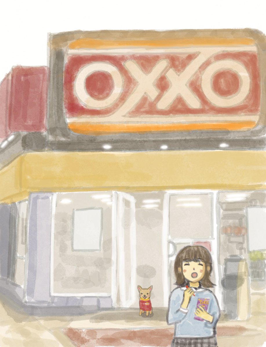 harukaze_illust's tweet photo. OXXO🇲🇽 https://t.co/iP6VZKwIkq