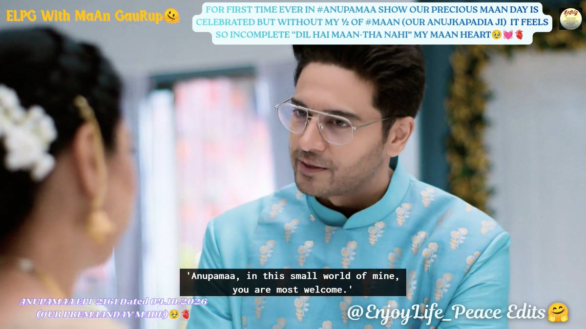 EnjoyLife_Peace's tweet photo. Continuing the #MaAnDay Celebrations,Our Forever #AnujkiAnu expressing How #AnukiAnuj Felt When she called her " #ShayarKapadia ji"🥰The Emotion I Felt Seeing While Our #AnujKapadia appreciating Our #Anupamaa for her brave act with Salutation in Mumbai Beach is same as #Anupama🫡 https://t.co/DwMww4174l