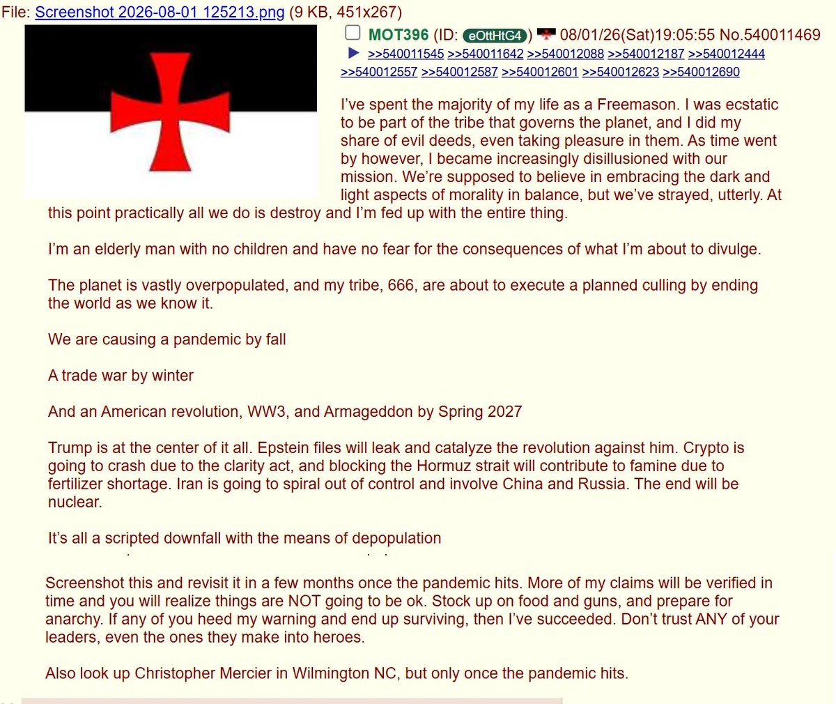 Truthpole's tweet photo. 🚨 BREAKING : An anonymous 4chan post dated 1 August 2026 predicted a pandemic for this fall. 

This week a worker at the Irkutsk anti-plague institute in Siberia died after a suspected lab illness.
Darya Shipilova, 28, died the night of 2 October. A neighboring governor first wrote plague, then "possibly."