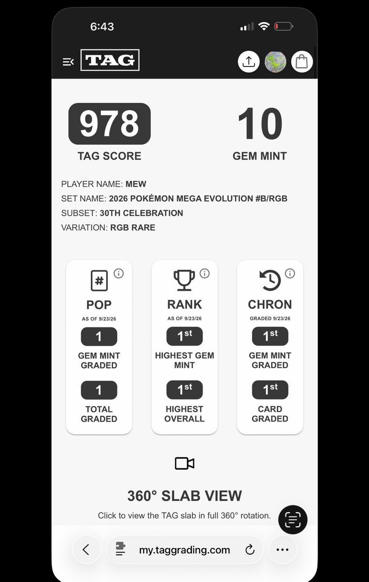 The_Poke_Scout's tweet photo. CRAZY $15,000 POKEMON SCORE!

Our Pokemon alert Discord helped us pull a POP 1 Blue Mew RGB. 

Blue Mew RGB, overnighted to TAG, turned to TAG 10 -> 978/1000 -> POP 1!

We’re finishing up a few things and releasing to the public in a few days!

Drop a follow to get in early & get your first month FREE!
