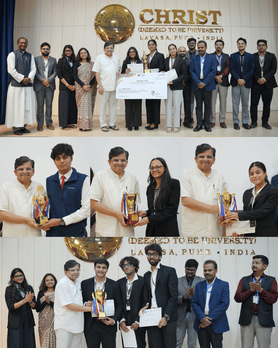 christlavasa's tweet photo. Peitho Cup 2026 | 2nd Edition
The School of Law hosted the Asian Parliamentary Debate & Reporter’s Showdown, featuring sharp arguments, quick thinking, and persuasive communication.
#PeithoCup2026 #CHRISTLavasa https://t.co/xqjANImiRh