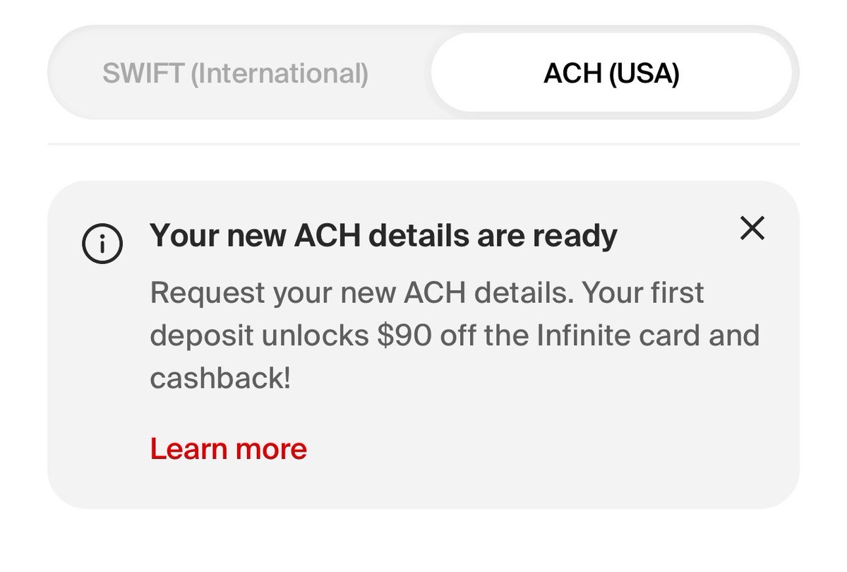 battidabill's tweet photo. @nsavecom you seriously need to improve app. I waited for ACH account for a week or so now I see this banner but the app offers me nothing to setup or see ACH account details. I went to support hub and was looking for chat support or something and there is none. https://t.co/b7fZF3r2et