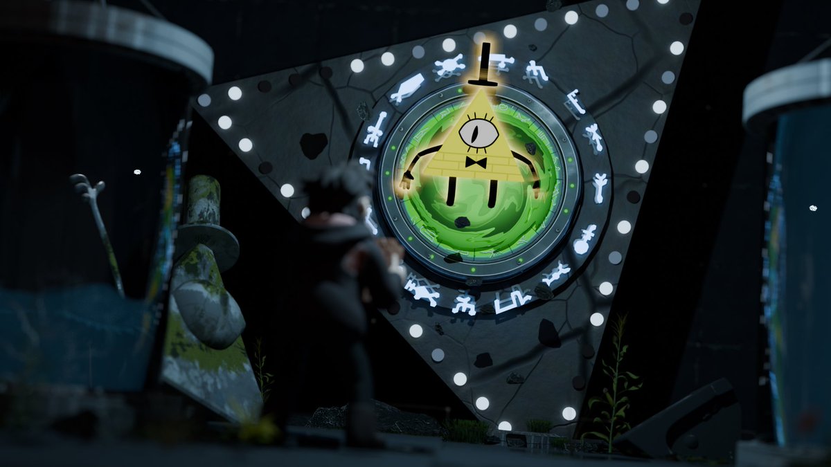 CyXie0604's tweet photo. Just wanted to share a scene from Gravity Falls I recreated in blender with the help of the Claude blender MCP this summer. Took me 20+ hours to complete. (this is my very first time using blender and it took me an awful amount of time to even get familiar with it!) https://t.co/1nb9kvDFPV