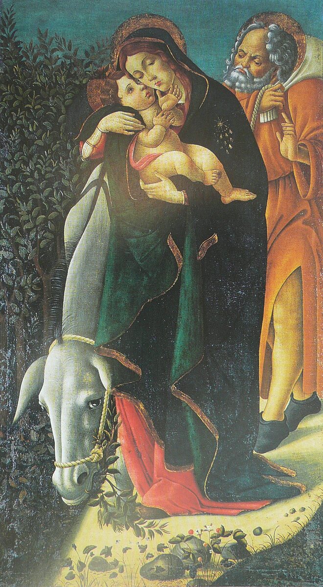 artbotticelli's tweet photo. The Flight into Egypt #artbots #botticelli https://t.co/4rWnNCMRZD
