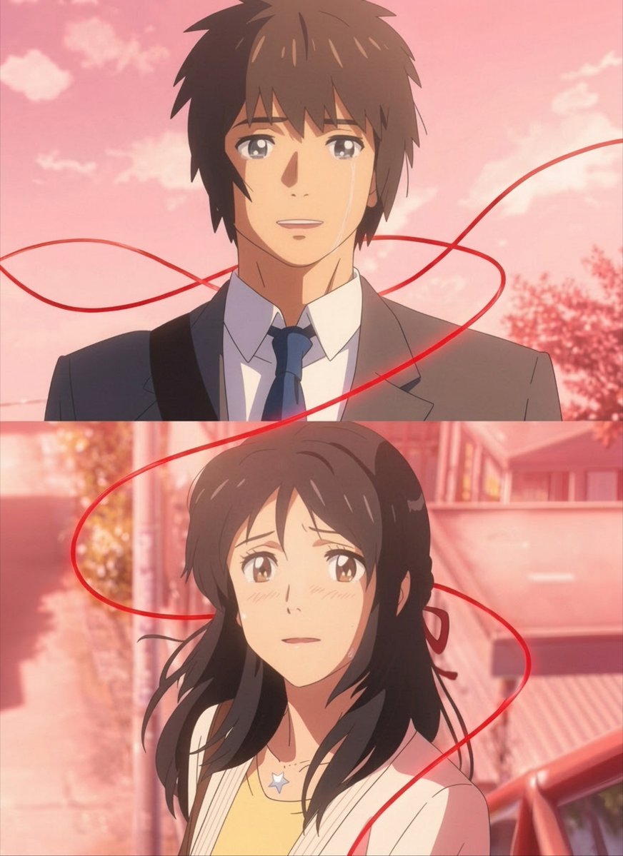 CartoonsOTMoon's tweet photo. Un dato animado hasta Beyond The Spider-Verse. Día 436:

Aunque Taki y Mitsuha aparecen en Weathering with You, su creador confirmó que no son las versiones de Your Name, sino de una realidad distinta. 

Aun así, su amor superó al multiverso, ya que también terminaron casándose. https://t.co/jPwyVsr2R0