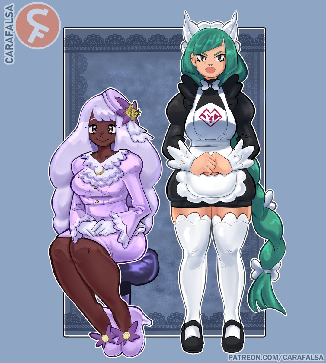 Cara_Falsa's tweet photo. P@tre0n Request:
Jacithe &amp; Lebanne
#PokemonLegendsZA https://t.co/IVxz09LWH6