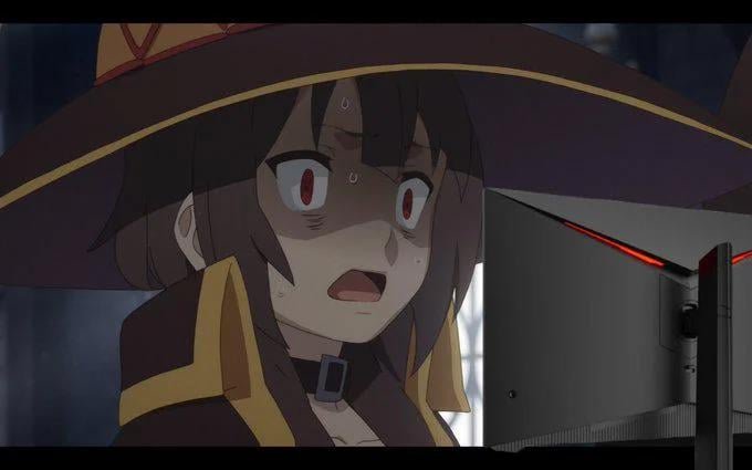 Degenezirchenko's tweet photo. @Fe4rless309 @BakaDollmaker When I brake it, I didn't even read manga, or was big Konosuba fan https://t.co/C0mXDLLYjo