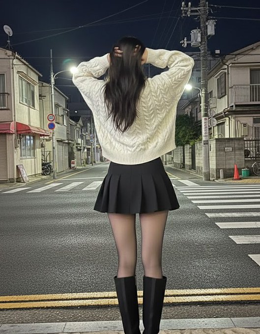 iwabuchinoriko's tweet photo. ミニスカ黒タイツって最強じゃないですか？ https://t.co/6sgeCDuSsq