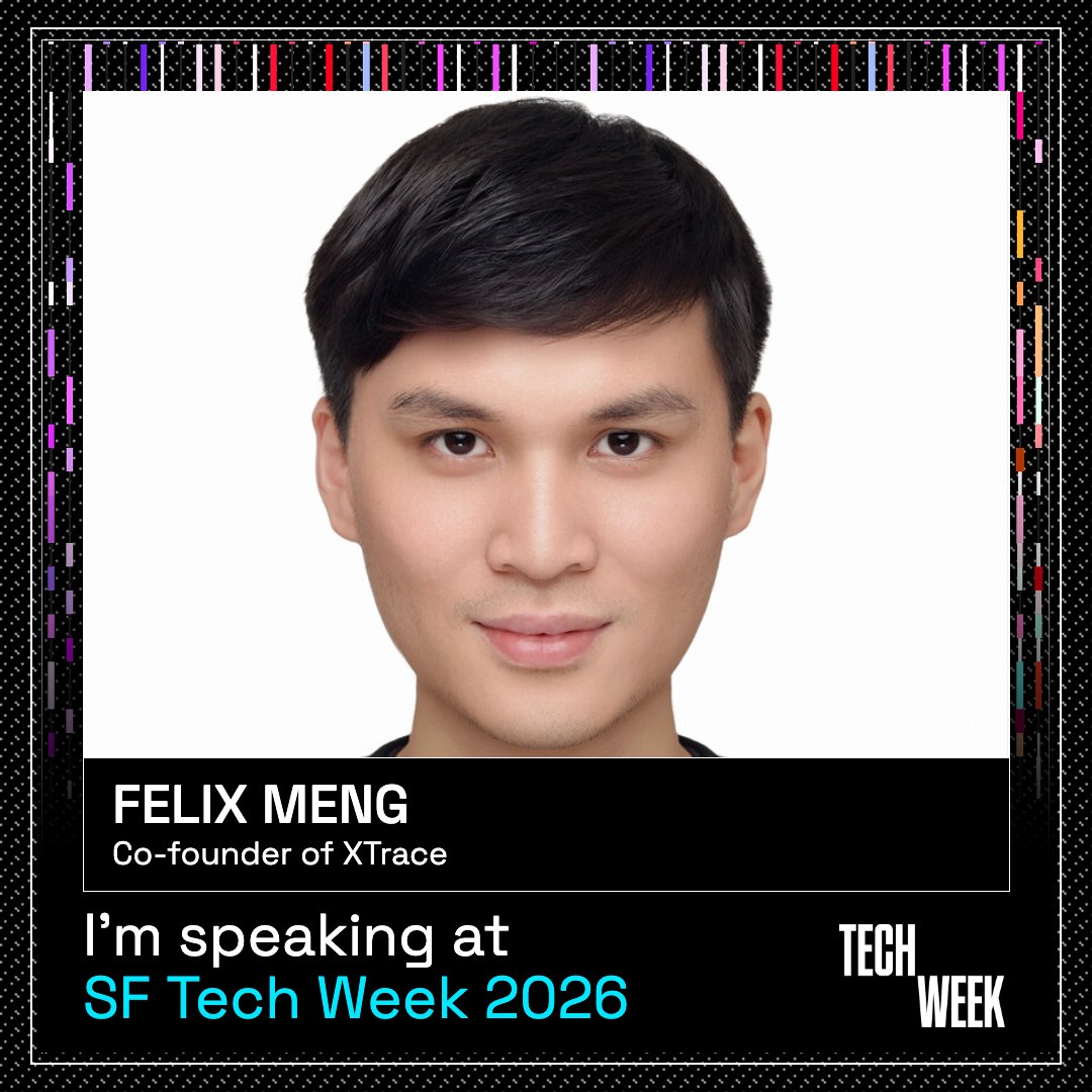 felixmeng_'s tweet photo. I'm excited to be speaking at SF Tech Week on Thursday, Oct 8

@Techweek_ #SFTechWeek https://t.co/x5ukJ3ctif