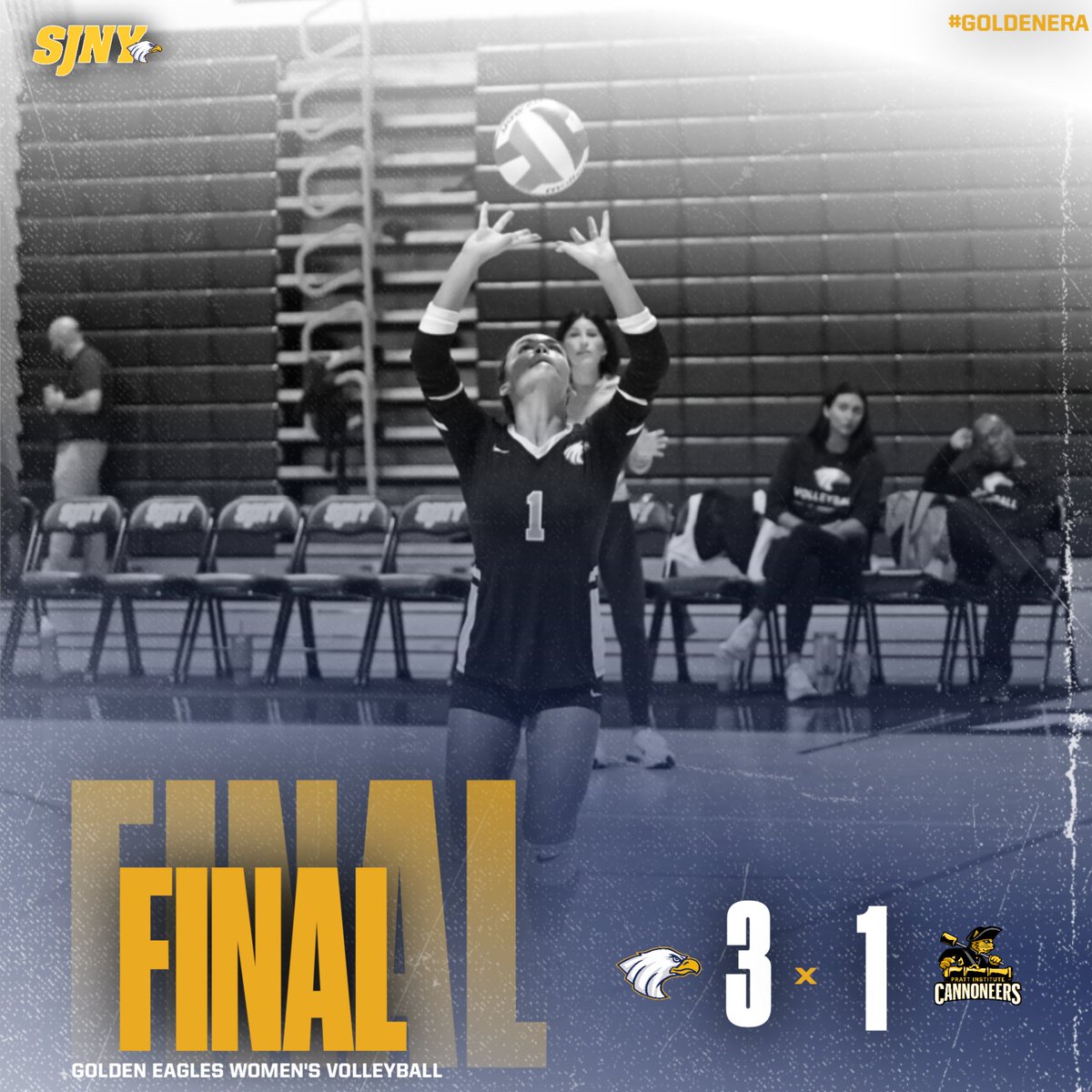 SJLIAthletics's tweet photo. #SJLI women’s volleyball extends winning streak to five with the 3-1 victory over Pratt on Monday evening!! More details at https://t.co/5CWhLvap6V #GoldenEra #flywithus #GoBirds #SkylineWVB #d3vb https://t.co/1nsG4WRFzC