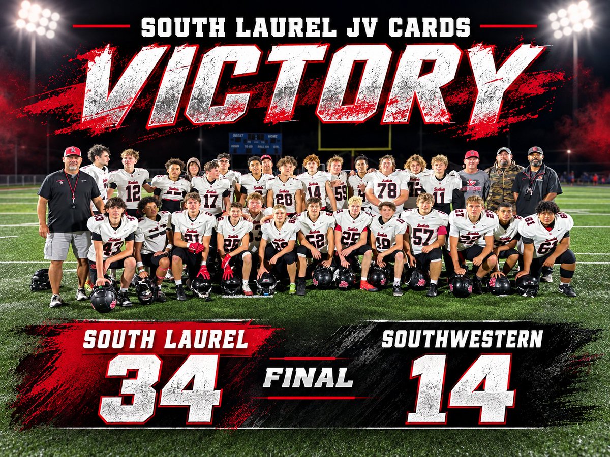 slcardinalsfb's tweet photo. JV Cardinals WIN!
#leavenodoubt https://t.co/J8v776yJ5D