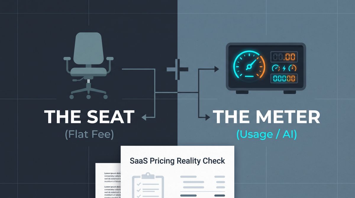 Datafloq's tweet photo. "Death of the SaaS seat" hype vs. reality: Vendors aren't ditching user fees—they're keeping the seat AND attaching an AI meter.

Here is how Slack, Salesforce, and Zendesk are quietly re-engineering enterprise software billing:

https://t.co/pfY7dJZtWO 

#SaaS #AI #TechNews https://t.co/nYZ8En92Zw