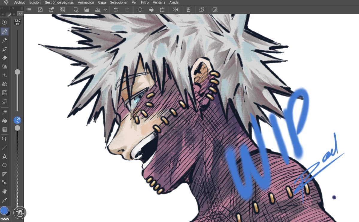 _r0dr0d's tweet photo. Wip de este cabrón 🔥

#MHA #fanart https://t.co/UxerKfks7M