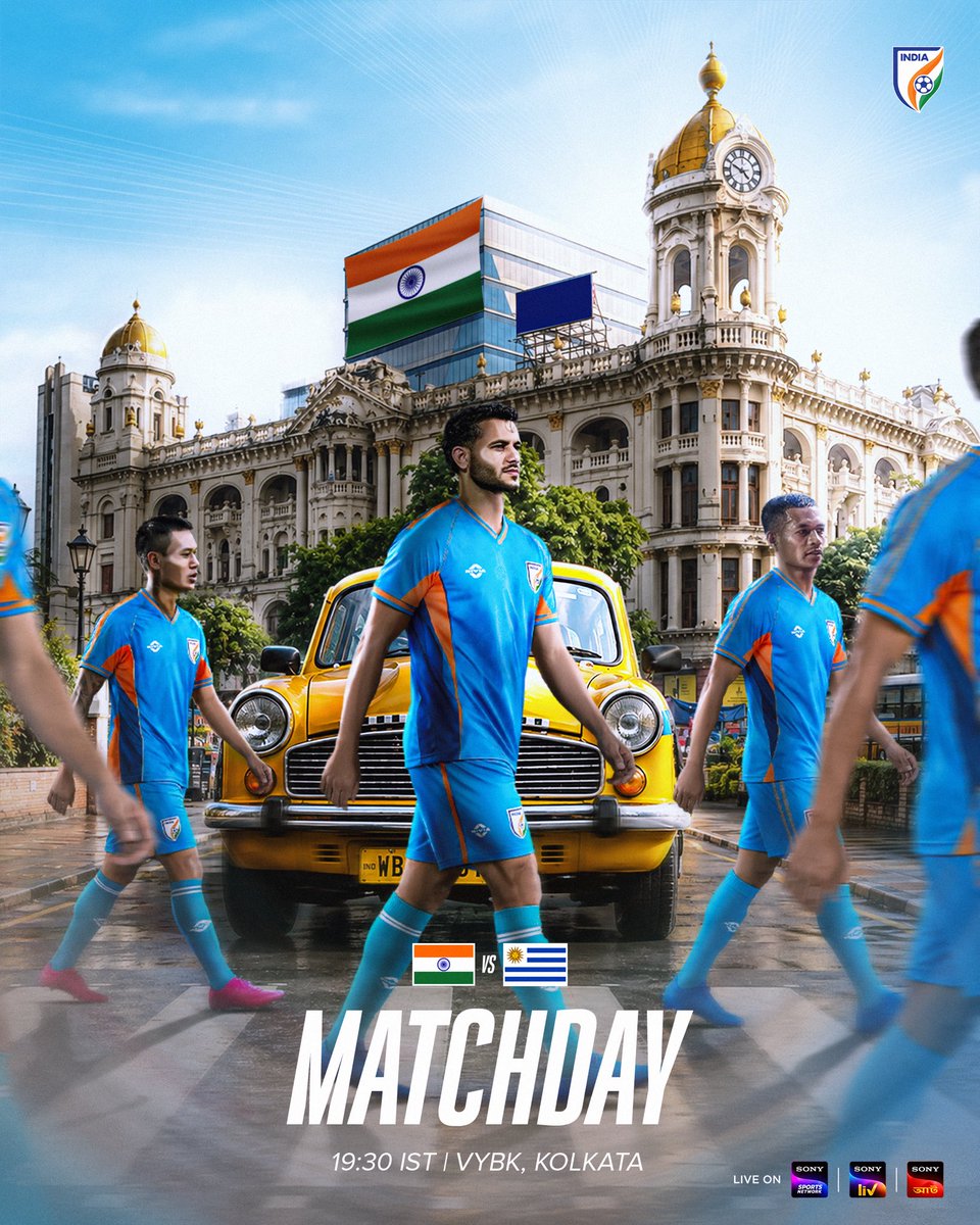 IndianFootball's tweet photo. The #BlueTigers are ready for Uruguay. 💪🏻🇮🇳🇺🇾

#INDURU #IndianFootball https://t.co/nsIopd9Qc6