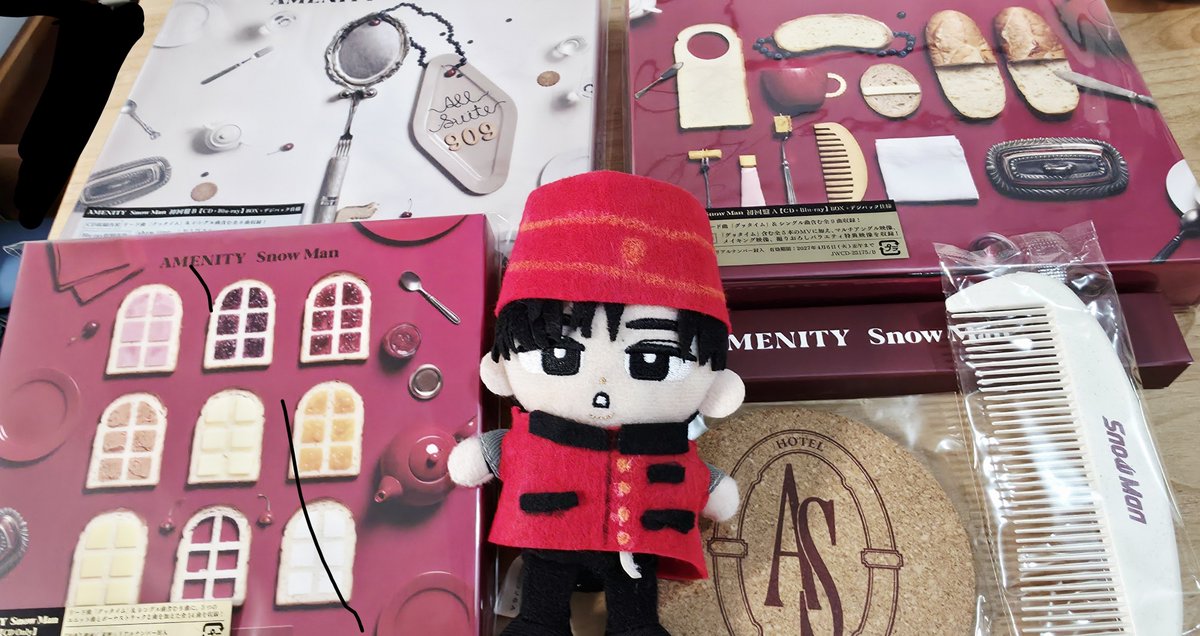 sukkirisuruzo's tweet photo. #SnowMan
#AMENITY
#AMENITY_6thAL
とりあえず１セット届いた～🖤 https://t.co/azY0Dgw84Z