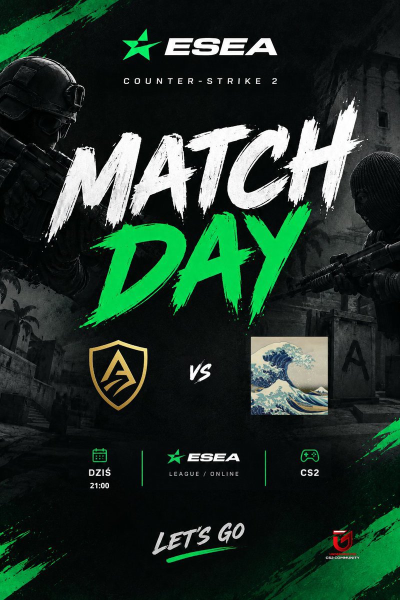 EsportAesthetic's tweet photo. 💛🖤MATCH DAY💛🖤
Kolejne starcie w ramach ESEA open już przed nami!!!

🆚mirage grim reapers
🕐21:00

Lecimy po kolejne zwycięstwo i podtrzymanie zwycięskiej passy!💪🏅
@PODZIEMIECS2 @ESEA https://t.co/gnVQPS3OVU
