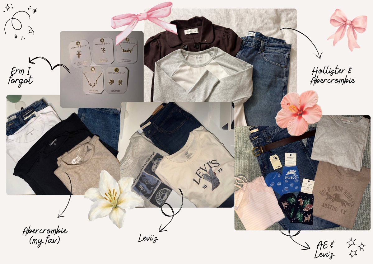 Judy2Moody's tweet photo. She’s backkkk… Haul/compilation of some borrowing I’ve been doing 🤭 Easily $1,000k worth of stuff I think

can yall tell I love clothes… 🫪💗￼

#kleptwt #kleptotwt #borrowhaul #rackhaul
#cleptotwt #lifttwt #klepto #borrowtwt #cleptogirls https://t.co/61yeSkjriy