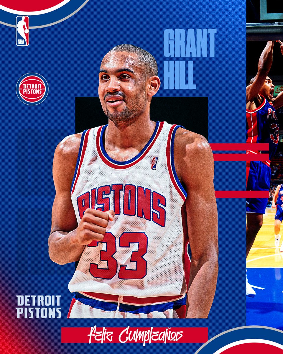 NBAMEX's tweet photo. ¡Feliz cumpleaños para Grant Hill!

✅ Novato del año en 1995
✅ 7 veces #NBAAllStar 

¿En qué equipo lo recuerdas más? https://t.co/0uv10wlPUl