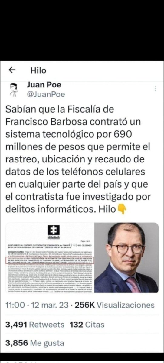 EliansTorres's tweet photo. @UltimaHoraCR @FiscaliaCol CÍNICO, QUE LE PREGUNTE A LA HNA DE PARDO HASCHE A LA QUE LE DIÓ SEMEJANTE CONTRATO PARA CHUZAR ⚠️⚠️⚠️⚠️⚠️👇👇👇👇👇👇👇👇 https://t.co/Vb0K2qoQGb