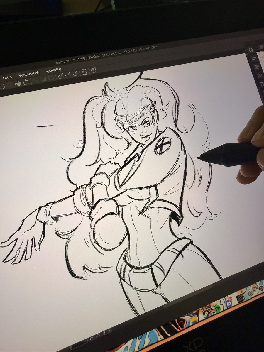 Unlish7's tweet photo. Comm WIP Rogue https://t.co/oDSmeFyjag