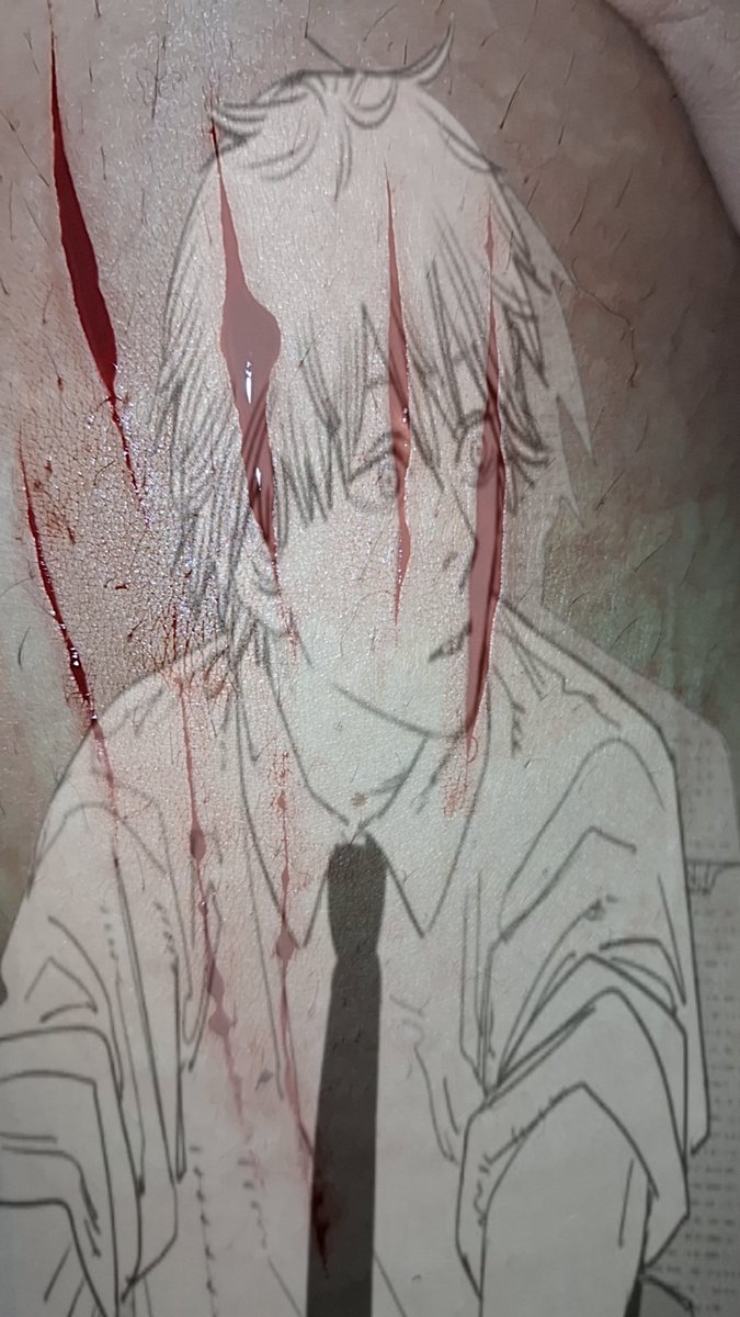 denjicutz_'s tweet photo. Denji SFX makeup for Halloween 
Live laugh love denjI https://t.co/WnzNh3coBO