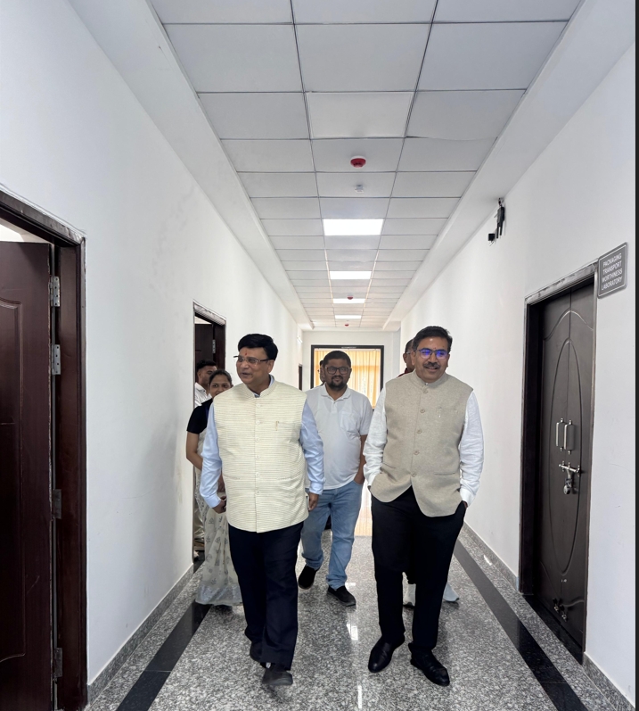 IIP_Packaging's tweet photo. Director, IIP Reviews Progress at IIP Lucknow

Shri Dnyaneshwar B. Patil, IAS, Director, Indian Institute of Packaging (IIP), visited the IIP Lucknow Centre to review its academic activities, infrastructure development and ongoing initiatives. He interacted with faculty, staff and stakeholders and reviewed academic programmes, training, laboratory facilities, industry engagement and future development plans. The Director inspected the ongoing construction work under the TIES Scheme and directed that the remaining works be completed by the end of November, as mandated by the Ministry, with due emphasis on quality, functionality and future requirements.

The review was attended by Shri Badri Prashad, Executive Engineer, Uttar Pradesh Small Industries Corporation (UPSIC); Shri Gaurav Vivek, Assistant Commissioner, Export Promotion Bureau (EPB); Ms. Deepa Rao, representatives of IEDUP; and faculty members of IIP Lucknow.

Prof. (Dr.) Tanweer Alam, In-Charge, IIP Lucknow Centre, presented the Centre’s key achievements and initiatives. The Director appreciated the progress and emphasized strengthening academic quality, infrastructure, student support and industry collaboration.

The visit concluded with discussions on further strengthening IIP Lucknow as a centre for education, training, testing, research and industry support.

The visit concluded with discussions on further strengthening IIP Lucknow as a centre for education, training, testing, research and industry support.