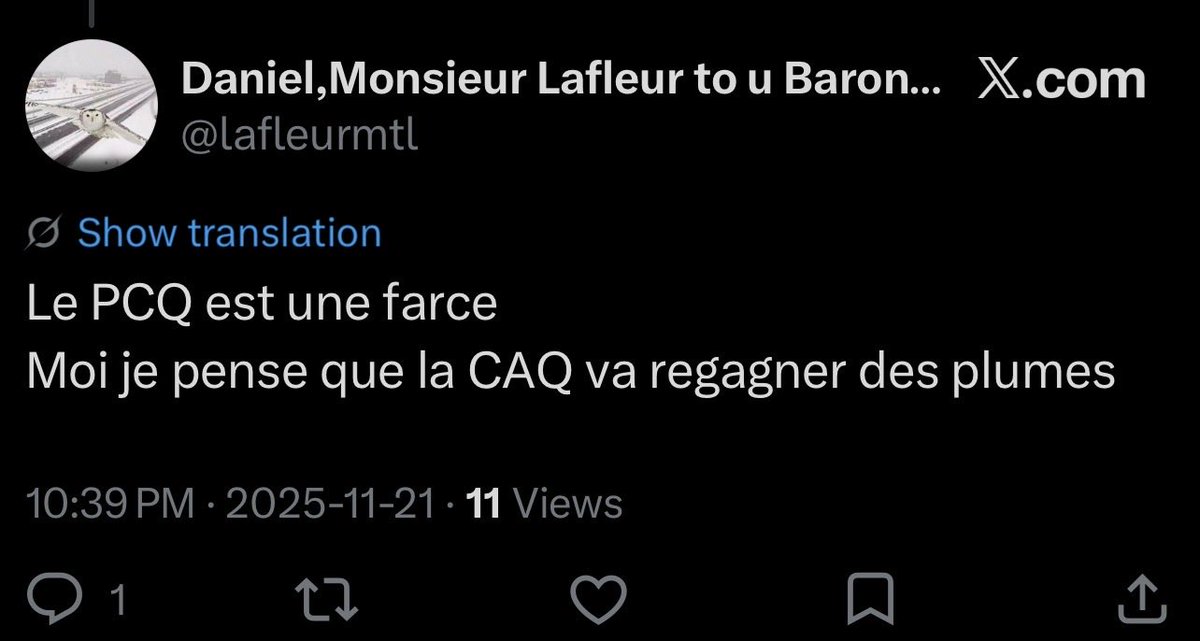 DoublethinkQc's tweet photo. @lafleurmtl @Prominent_Bryan Un fin connaisseur ce monsieur Lafleur. https://t.co/R6wQ5cxKjh