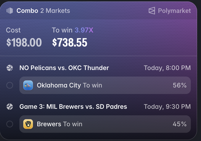 elleaimecam's tweet photo. **4 Day Challenge $50 to $800**👑     
Day 3

MIL Brewers
OKC Thunder
#Gambling𝕏 #ExploreX https://t.co/rKYRyAzrRI
