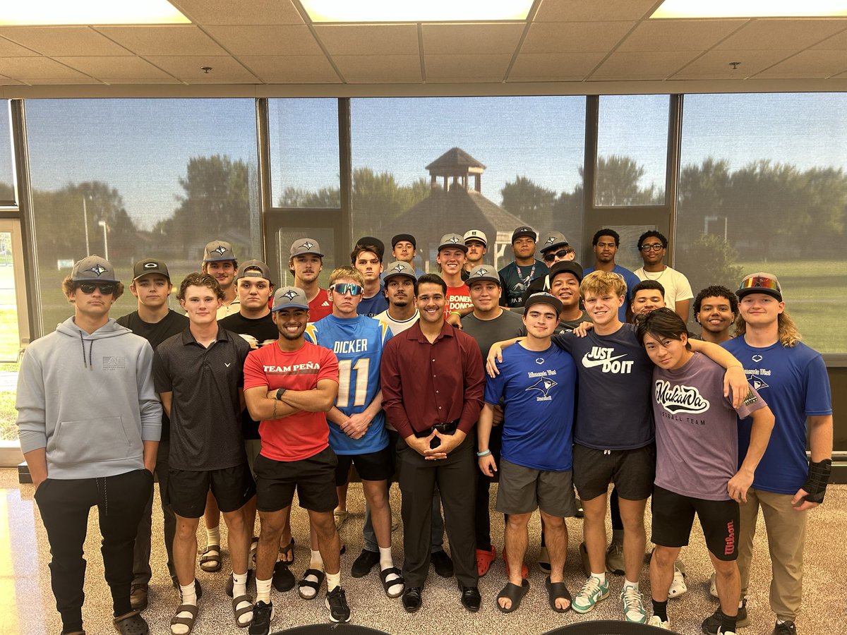 WestMinnesota's tweet photo. 🚨 FALL WORLD SERIES IS SET 🚨
The draft is complete.
🐦 Team Vila — WEST WINGS
🐦 Team Padilla — BLUE BIRDS
Now it’s time to settle it on the field.
The 2026 Minnesota West Fall World Series starts Thursday!
#BirdUp 🐦🔵⚪️
#BluejayBaseball
#FallWorldSeries https://t.co/FnXNsBIlet