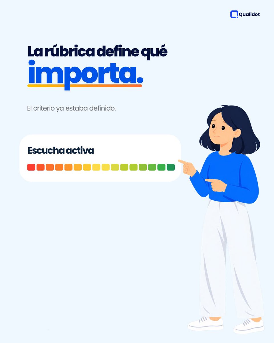 qualidot's tweet photo. Escuchar una llamada no es evaluarla. 🎧 Qualidot encuentra el momento exacto, aplica el criterio y convierte cada hallazgo en evidencia y retroalimentación accionable.

#Qualidot #IA #EscuchaActiva #CalidadDeServicio https://t.co/Jz9IlEFJvQ