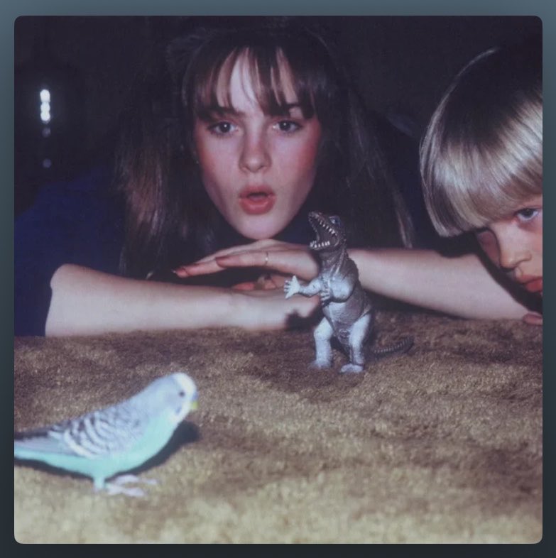lesbians4byler's tweet photo. The Big Thief “Masterpiece” album cover is just young Joyce and Jonathan https://t.co/xEWAzpE134