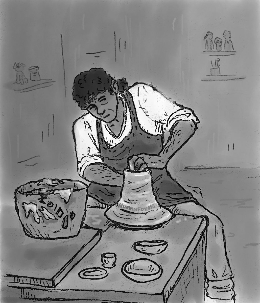 HumanFox030's tweet photo. Inktober day 5: Maven.

Alalan. Potter, rebel, father of a future Windrunner.

#cosmereinktober2026 #cosmereinktober #stormlightarchive #thestormlightarchive #cosmere https://t.co/jMKVSUCODp
