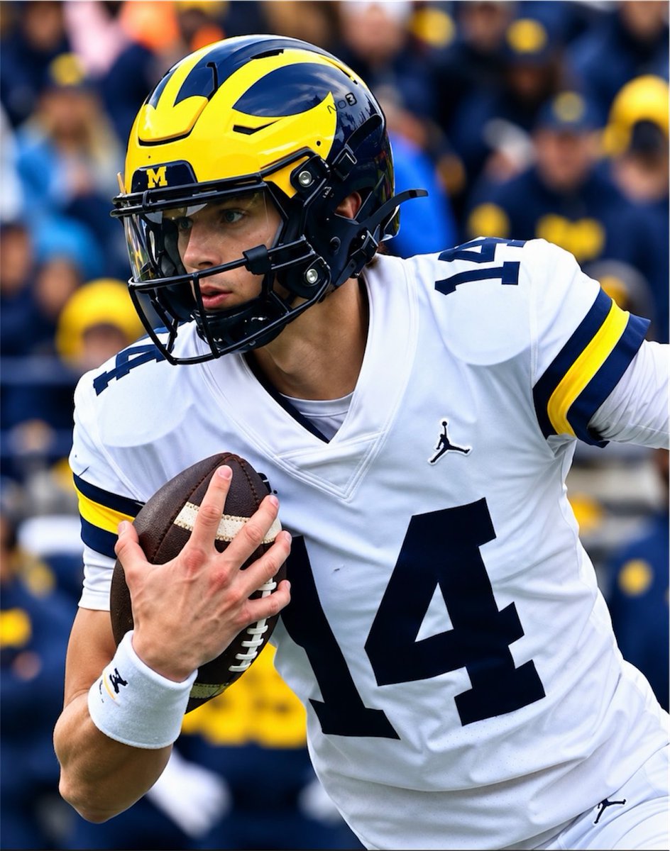 No3sports's tweet photo. Michigan HC Kyle Wittingham announces Freshman Tommy Carr will start during next weeks matchup vs Penn State. Via @PeteNokos 

Wittingham says Carr has given the team “a glimmer of light” during recent practices. Michigan is currently 3-2 https://t.co/Pi5il9V1kD