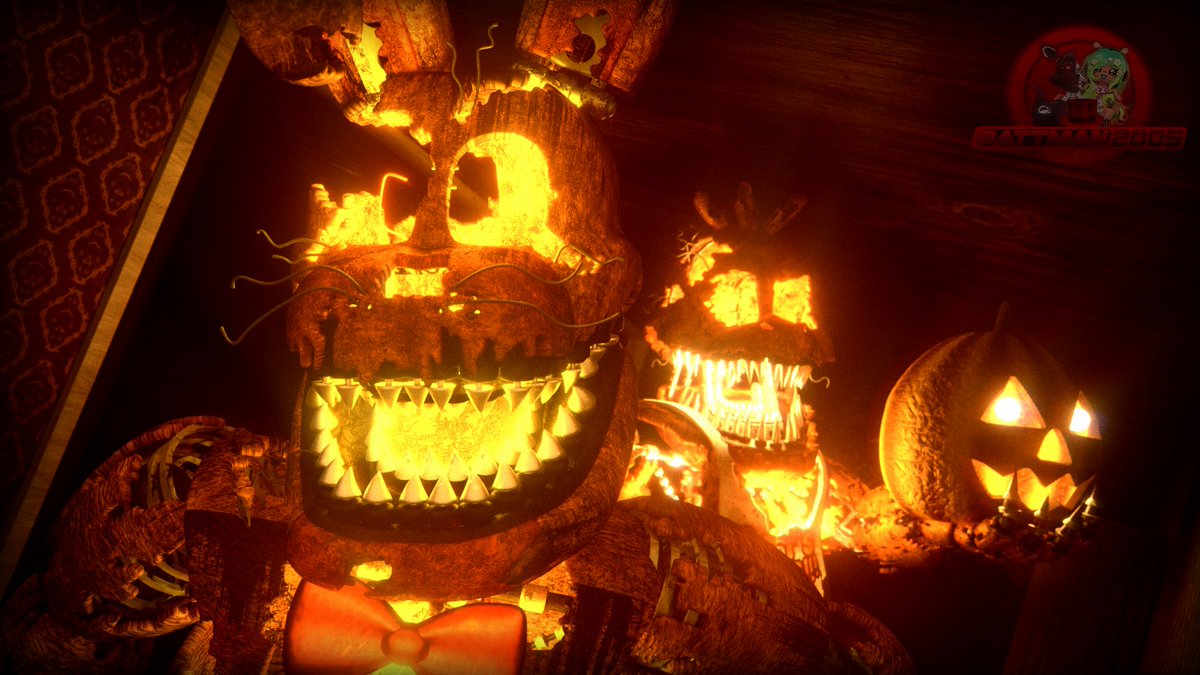 Pattman2005's tweet photo. The Jack-O Animatronics! (FNAF/Blender)

#fnaf #fivenightsatfreddys #blender #render #art https://t.co/CJFlCiphJR