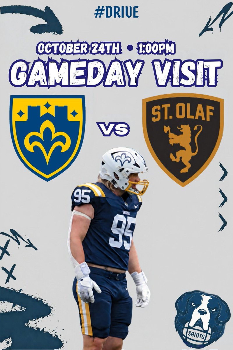 AxtynJesse's tweet photo. Thank you @CoachPlager for inviting me to St. Scholastica’s Gameday Visit on October 24th! Looking forward to checking out the program! 🏈 https://t.co/sBtW9d2P2s